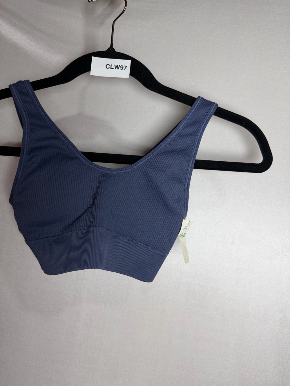 Aerie Navy Ribbed Longline Sports Bra Size XS CLW97O